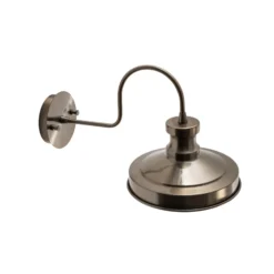 Aplique de pared Berceste, latón envejecido, metal, altura 23 cm, E27