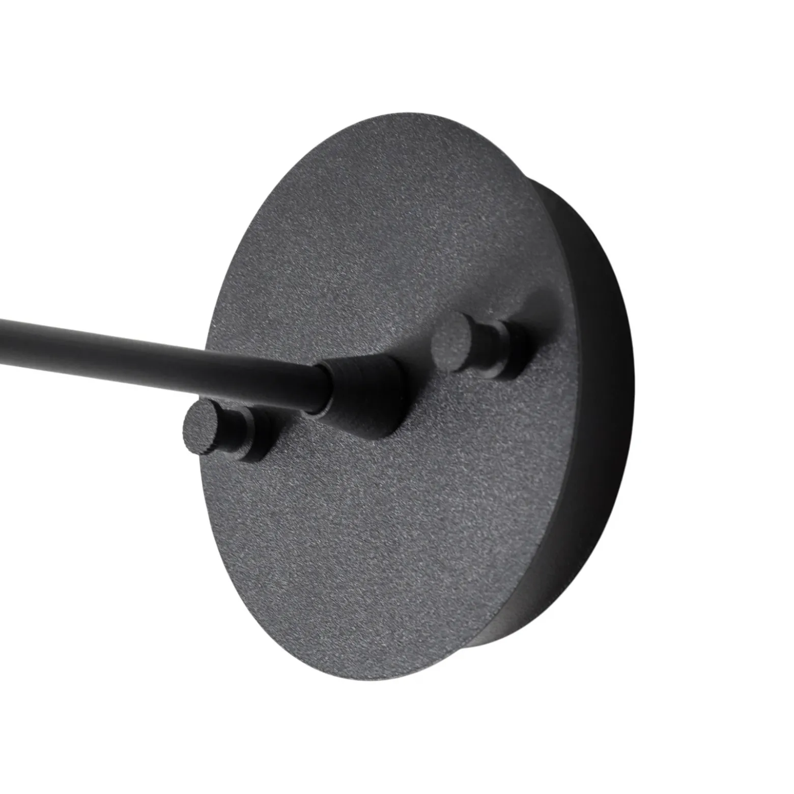 Aplique de pared Berceste, negro/dorado, metal, altura 29 cm