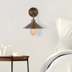 Aplique de pared Berceste N-664, oro antiguo, hierro, Ø 24 cm