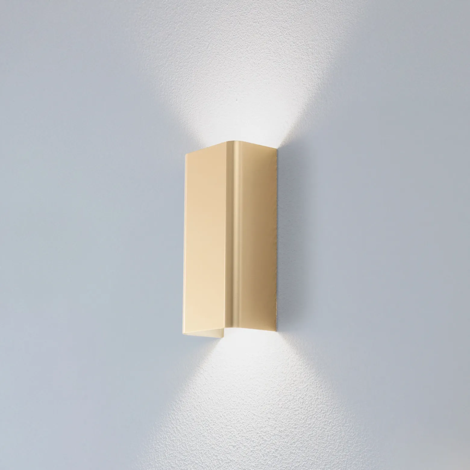 Aplique de pared Bergen, dorado, metal, 23 cm de alto, GU10