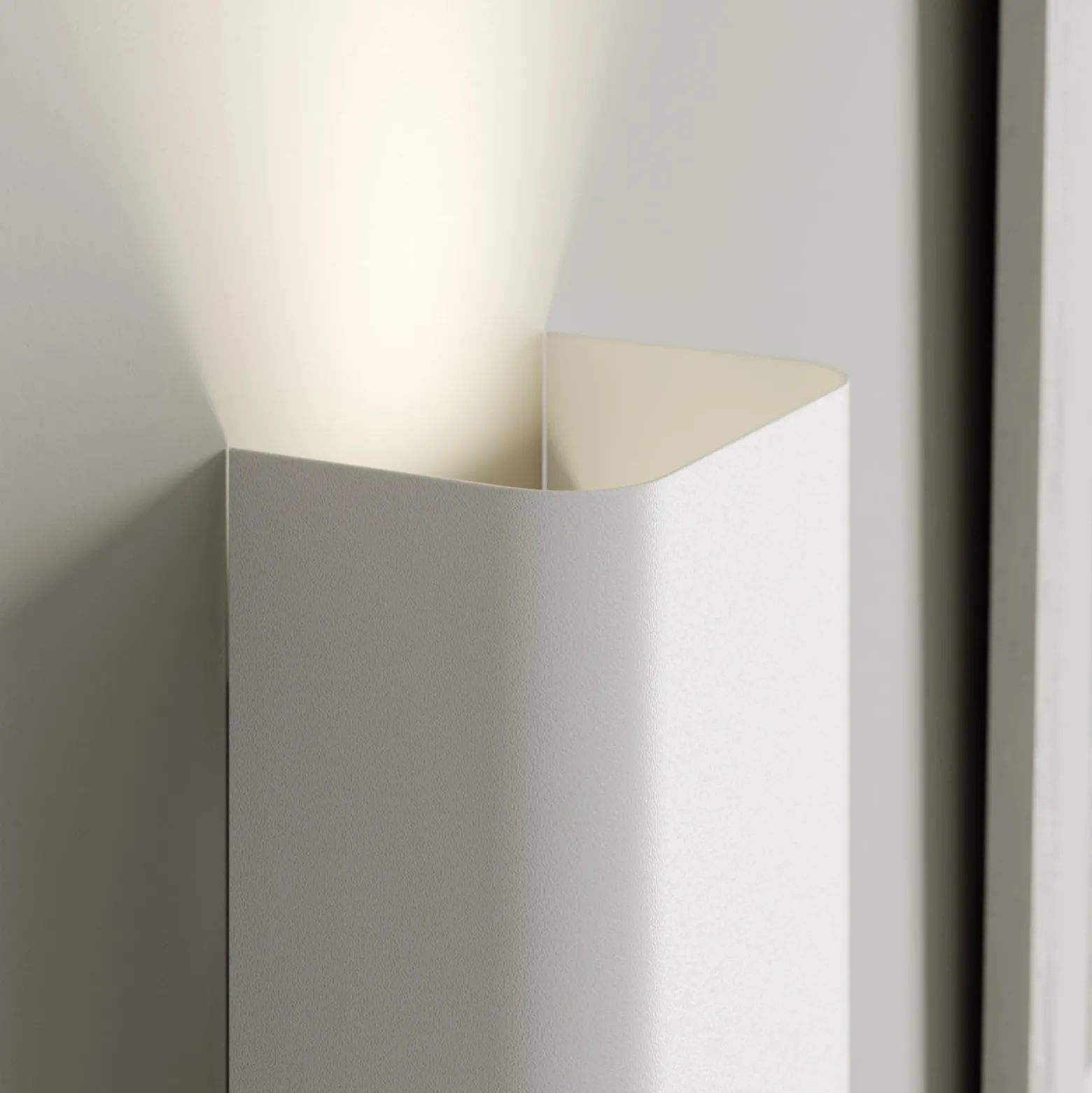 Aplique de pared Bergen up & down, blanco