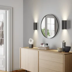 Aplique de pared Bergen up & down, grafito