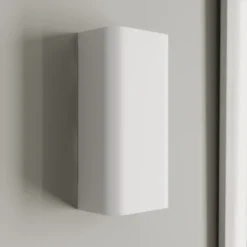 Aplique de pared Bergen up & down, blanco