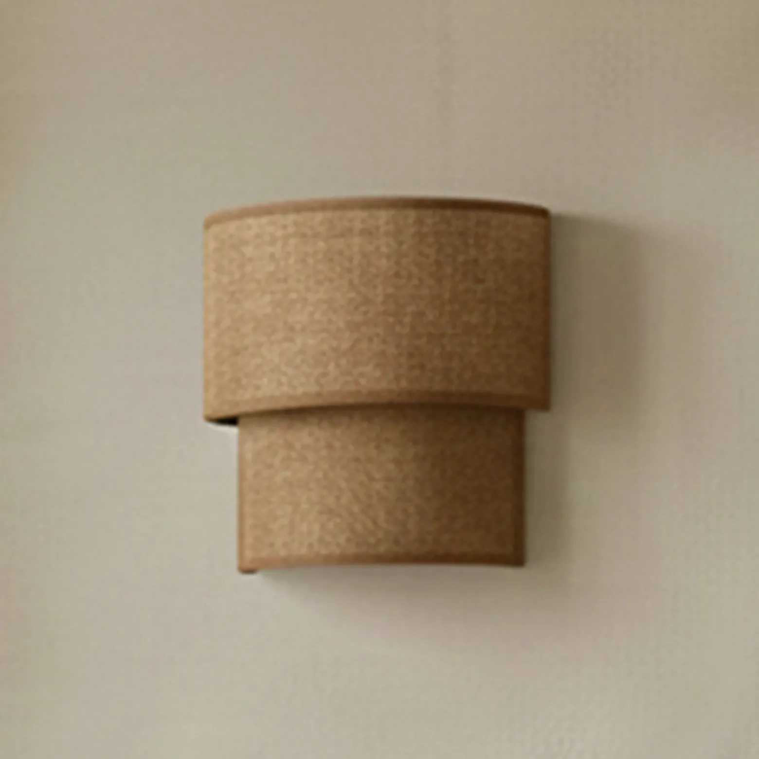 Aplique de pared Boho, yute/yute, altura 22 cm, tejido, E27