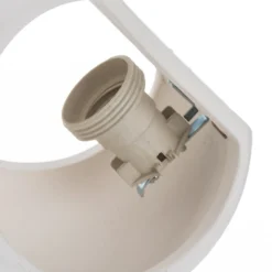 Aplique de pared Bullet con luz hacia arriba y hacia abajo, de cerámica blanca
