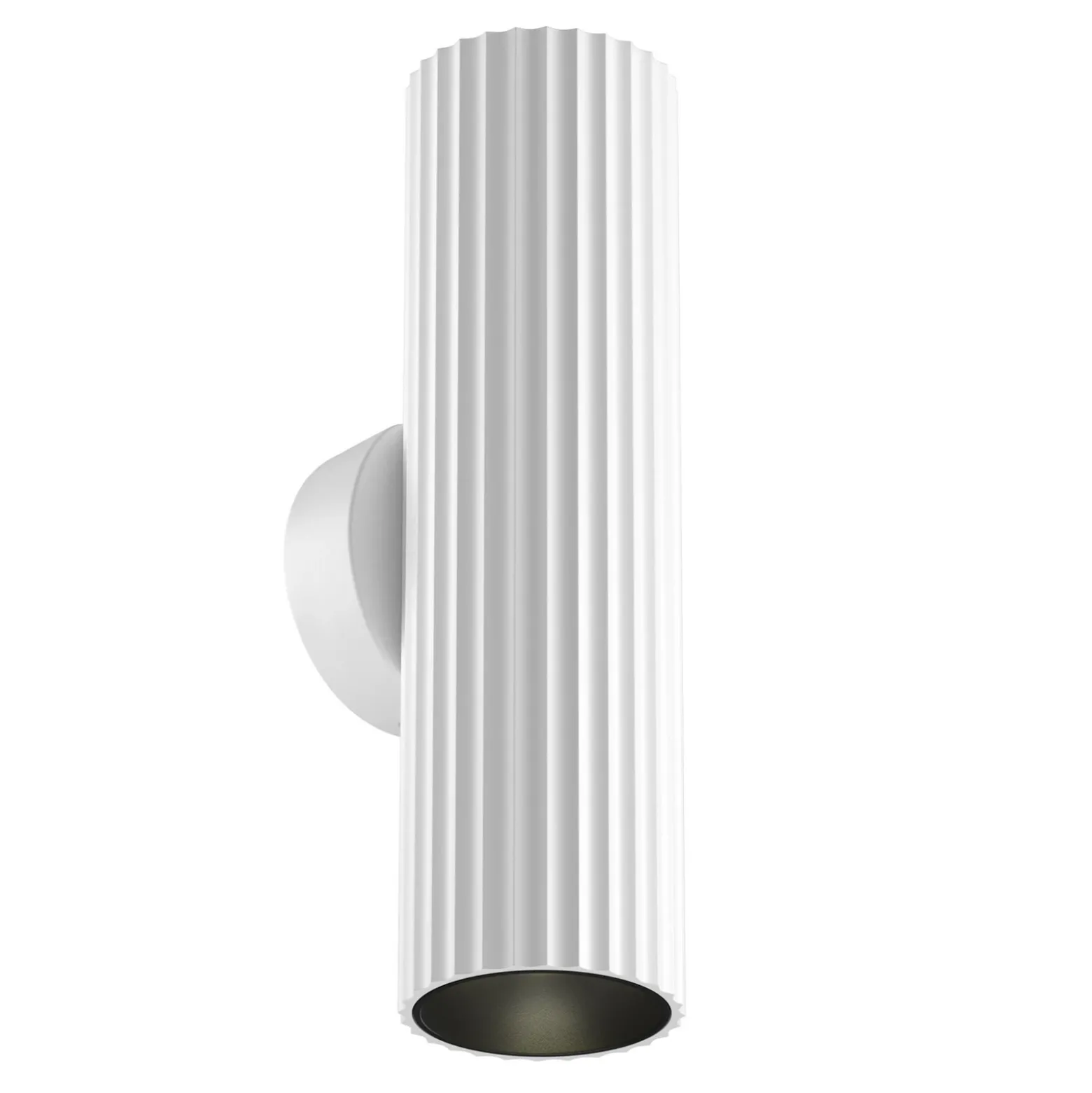 Aplique de pared Calipso, blanca, altura 20 cm, metal, 2xGU10, arriba/abajo