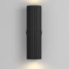 Aplique de pared Calipso, negra, altura 20 cm, metal, 2xGU10 arriba/abajo
