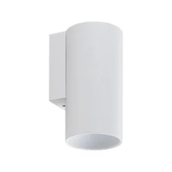 Aplique de pared CAN, blanco, 1 luz, altura 13 cm, metal, GU10