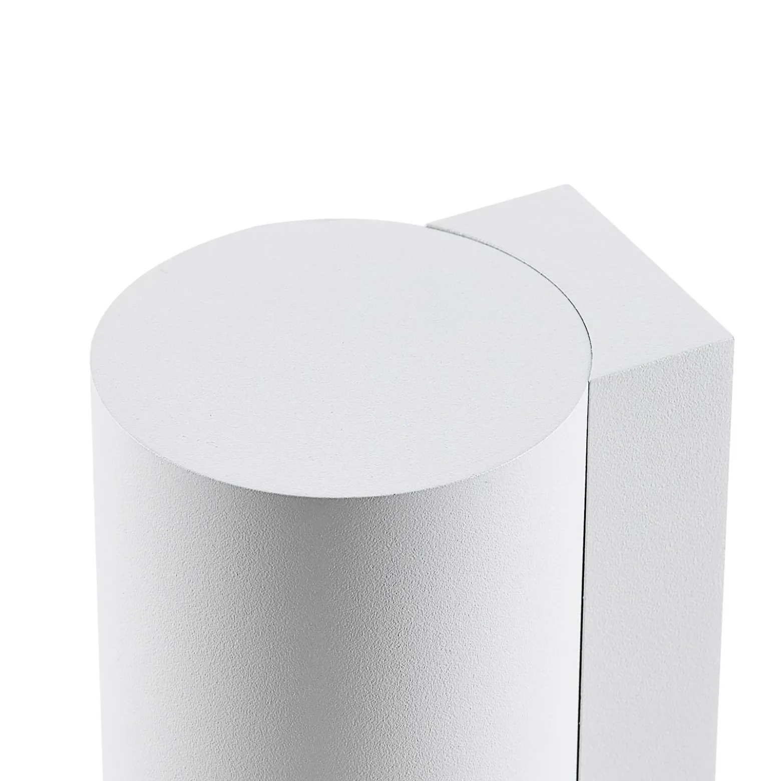 Aplique de pared CAN, blanco, 1 luz, altura 13 cm, metal, GU10