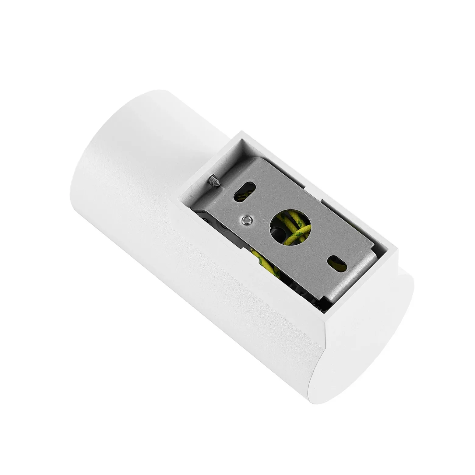 Aplique de pared CAN, blanco, 1 luz, altura 13 cm, metal, GU10