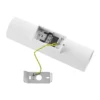 Aplique de pared CAN, blanco, 2 luces, altura 22 cm, metal, GU10