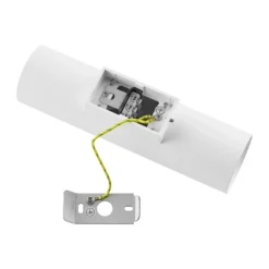 Aplique de pared CAN, blanco, 2 luces, altura 22 cm, metal, GU10