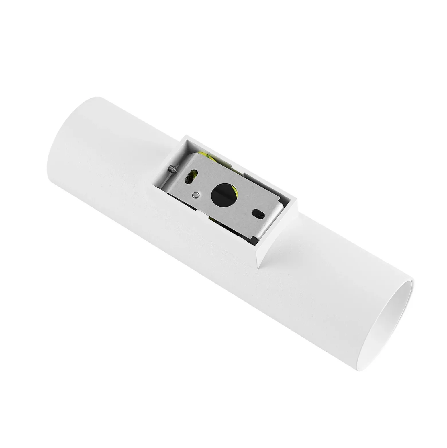 Aplique de pared CAN, blanco, 2 luces, altura 22 cm, metal, GU10