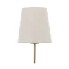 Aplique de pared Candi, beige/arena, lino, 34 cm de altura, E27