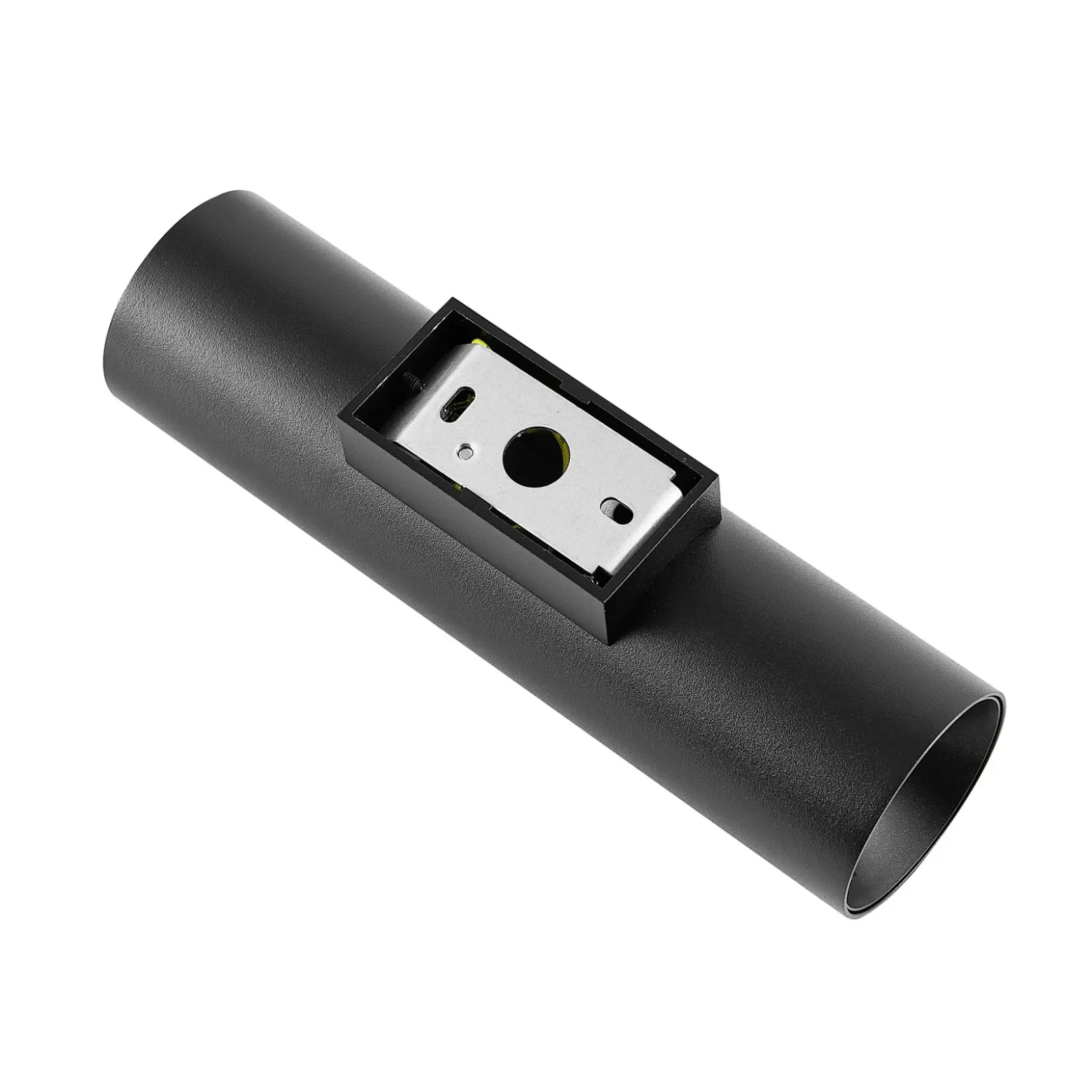 Aplique de pared CAN, negro, 2 luces, altura 22 cm, metal, GU10
