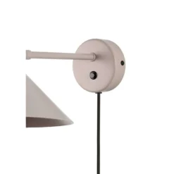 Aplique de pared Cannes de Globen Lighting, beige, Ø 20 cm