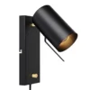 Aplique de pared Carrie atenuable con cable y enchufe