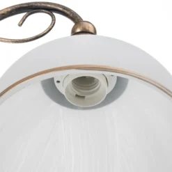 Aplique de pared Casale con pantalla de cristal