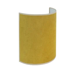 Aplique de pared Celine, Soro, amarillo mostaza, tela, E27