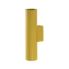 Aplique de pared Cerro, amarillo, acero, Ø 6 cm, arriba/abajo