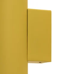 Aplique de pared Cerro, amarillo, acero, Ø 6 cm, arriba/abajo