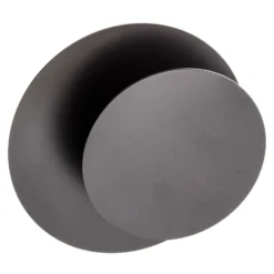 Aplique de pared Circle en forma redonda, negro