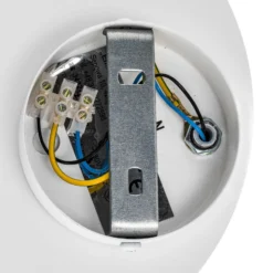 Aplique de pared Circle en forma redonda, blanco