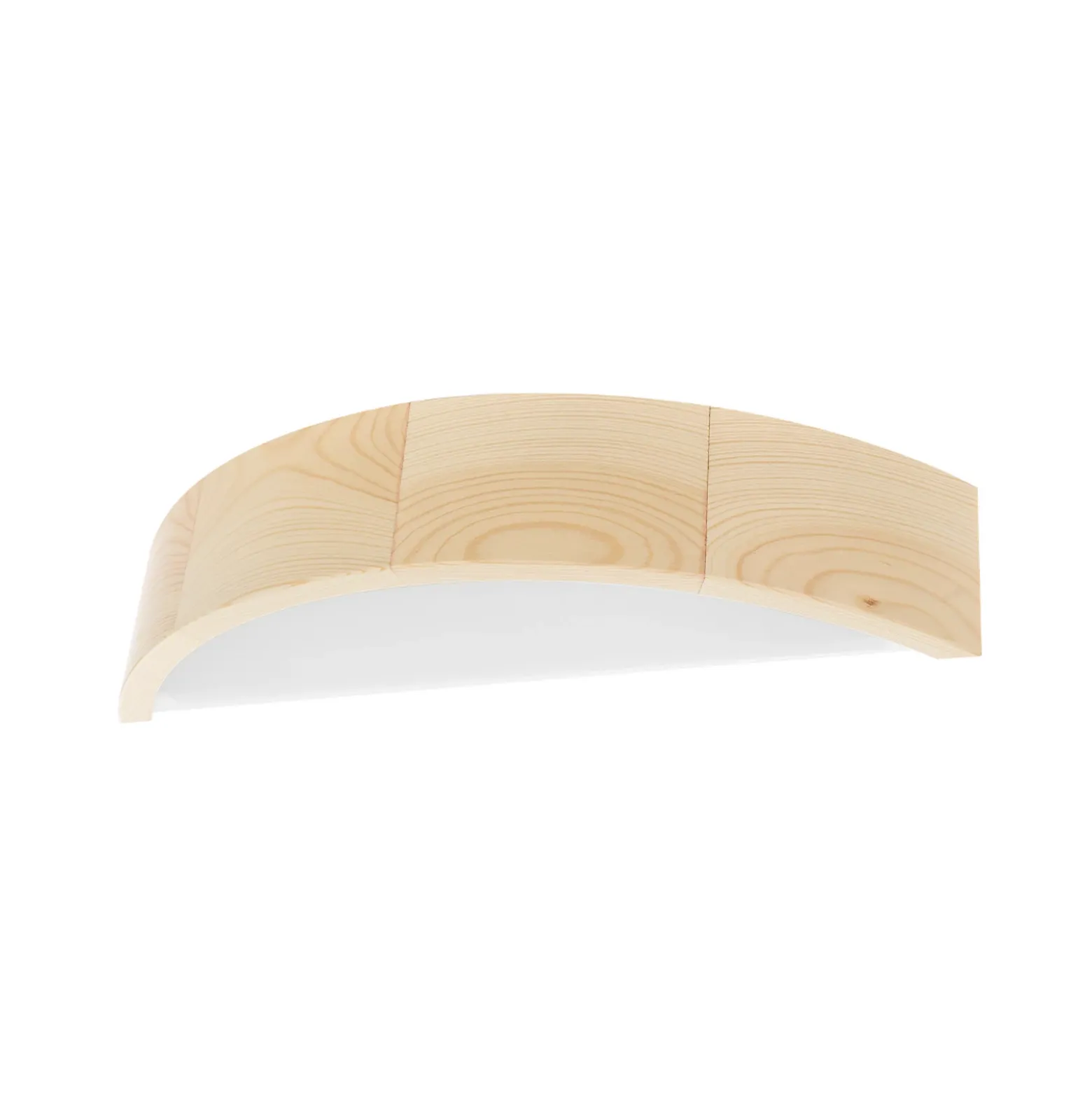 Aplique de pared Cleo D1DR410, madera de pino, 41 cm de largo, E27