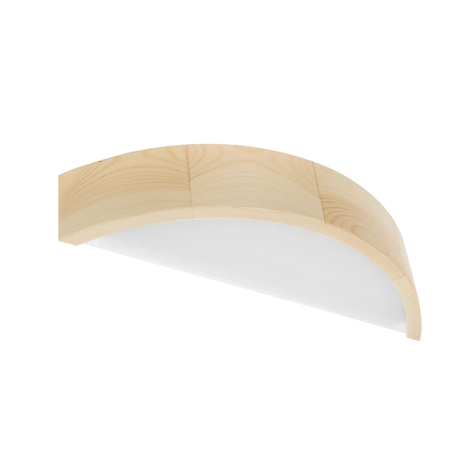 Aplique de pared Cleo D1DR410, madera de pino, 41 cm de largo, E27