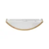 Aplique de pared Cleo D1DR410, madera de roble, 41 cm de largo, E27
