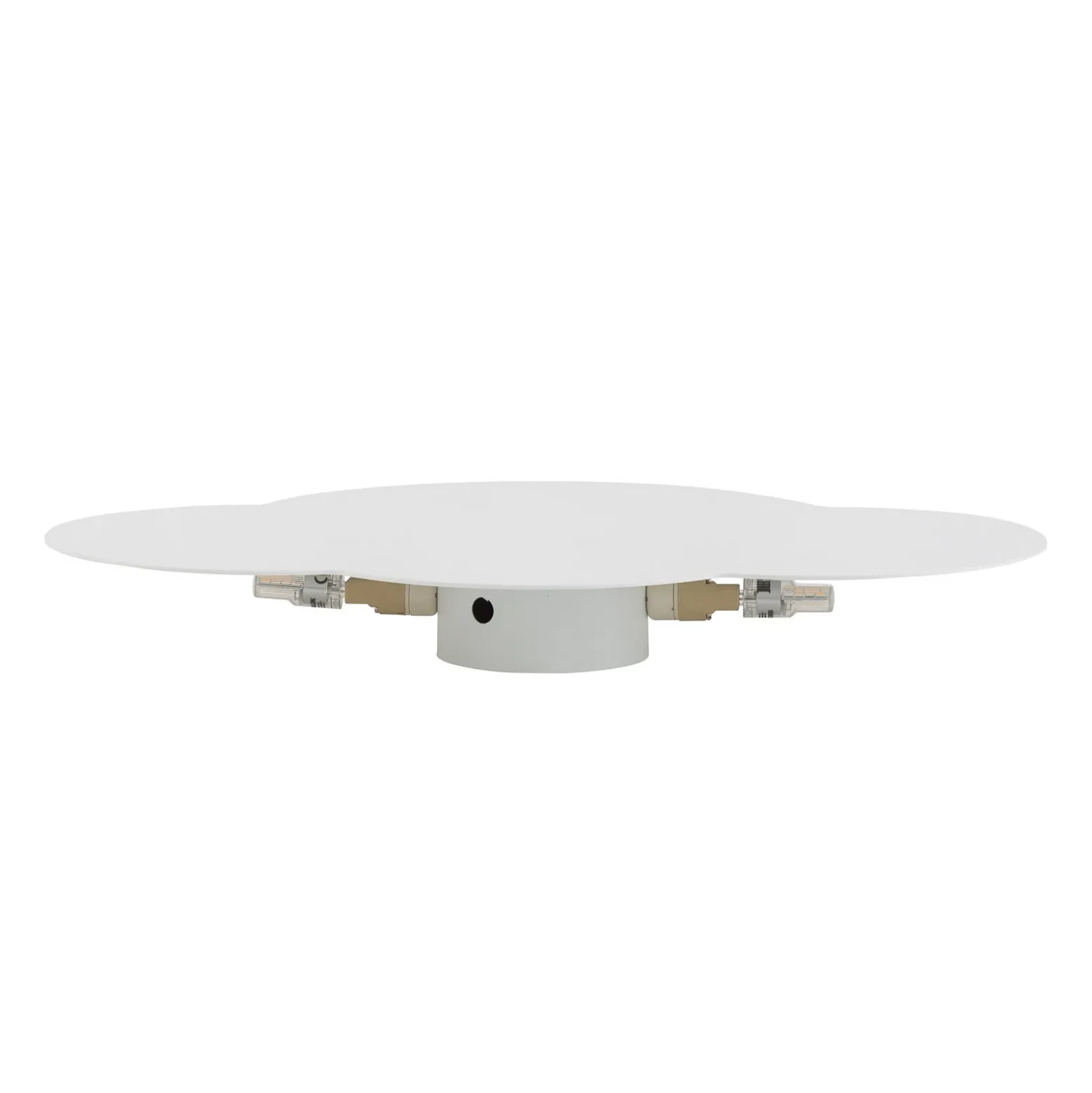 Aplique de pared Cloud, blanco, acero, luz indirecta, 38 x 27 cm