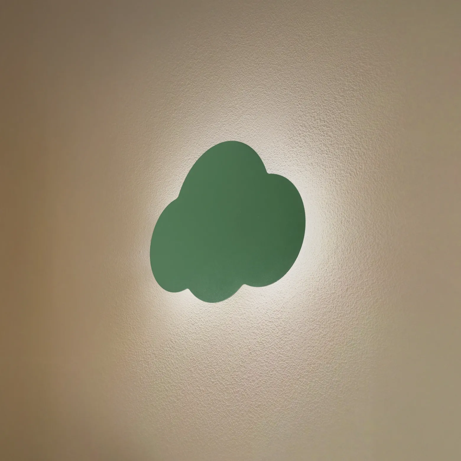 Aplique de pared Cloud, verde, metal, 38 cm de ancho, 2 luces, G9