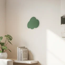 Aplique de pared Cloud, verde, metal, 38 cm de ancho, 2 luces, G9