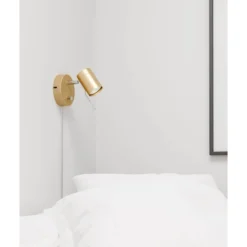 Aplique de pared Correct de By Rydéns, color dorado, metal, GU10
