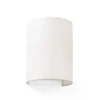 Aplique de pared Cotton, abombado, 20 x 15 cm, beige