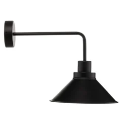 Aplique de pared Craft I de metal en negro