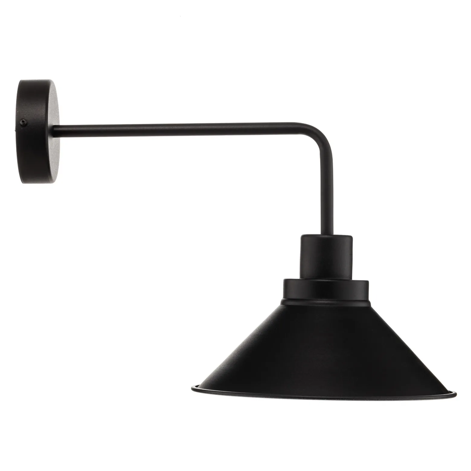 Aplique de pared Craft I de metal en negro