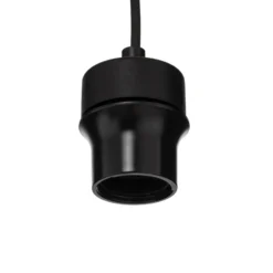 Aplique de pared Cubus, negro/gris humo, cristal, 30 cm de altura, E27