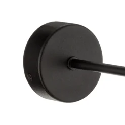 Aplique de pared Cubus, negro/gris humo, cristal, 30 cm de altura, E27