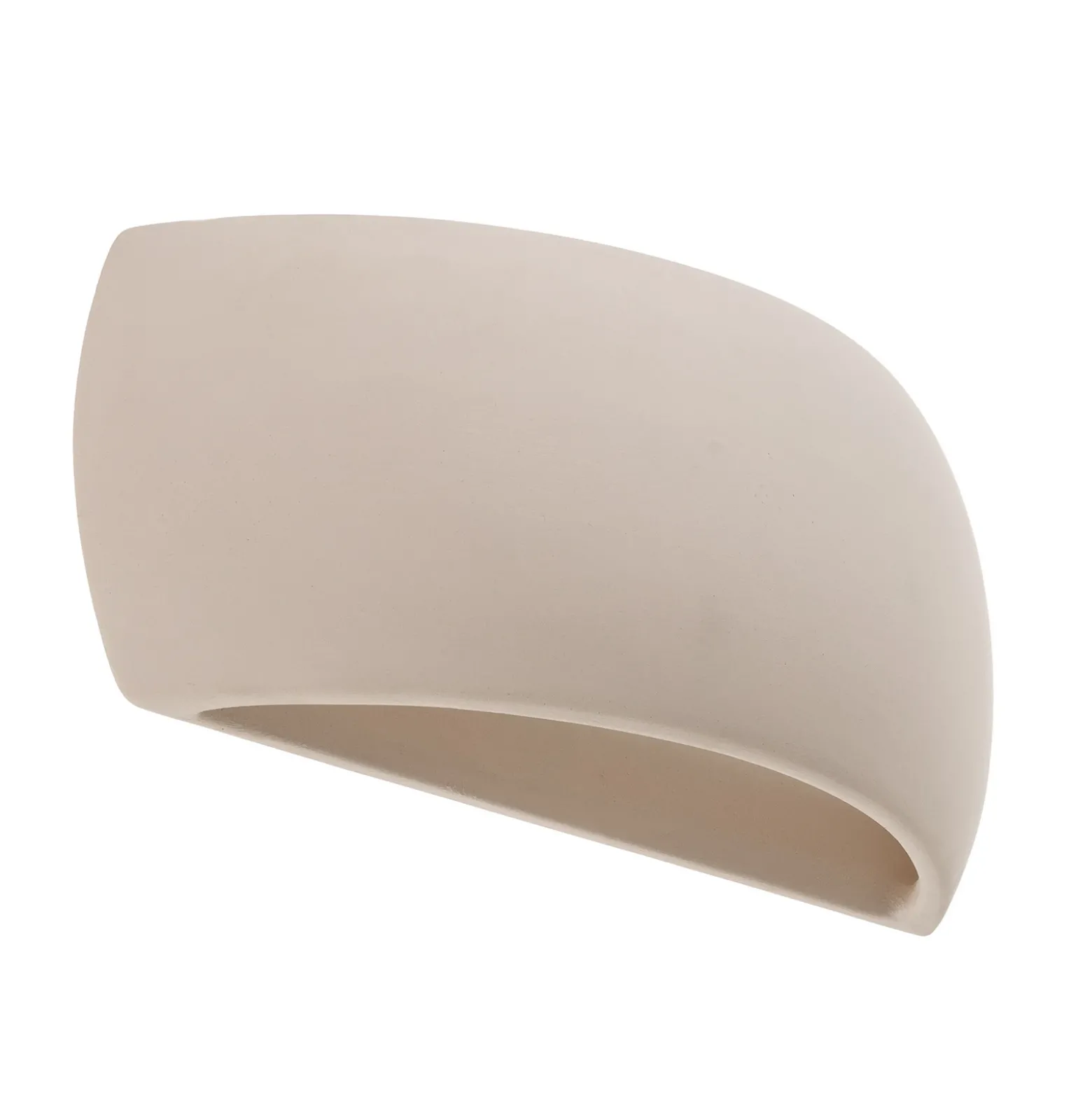 Aplique de pared Curve up/down de cerámica blanca