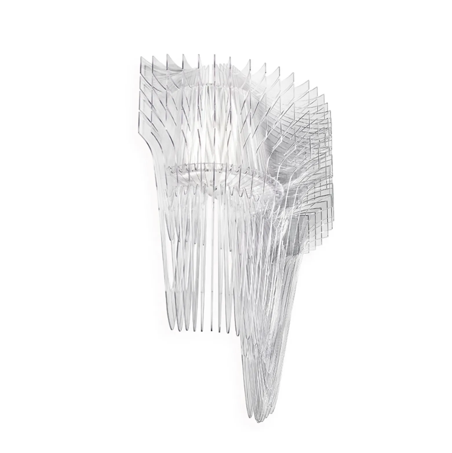 Aplique de pared de diseño Slamp Aria, transparente