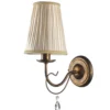 Aplique de pared Delia, color bronce, 1 luz, ancho 15 cm