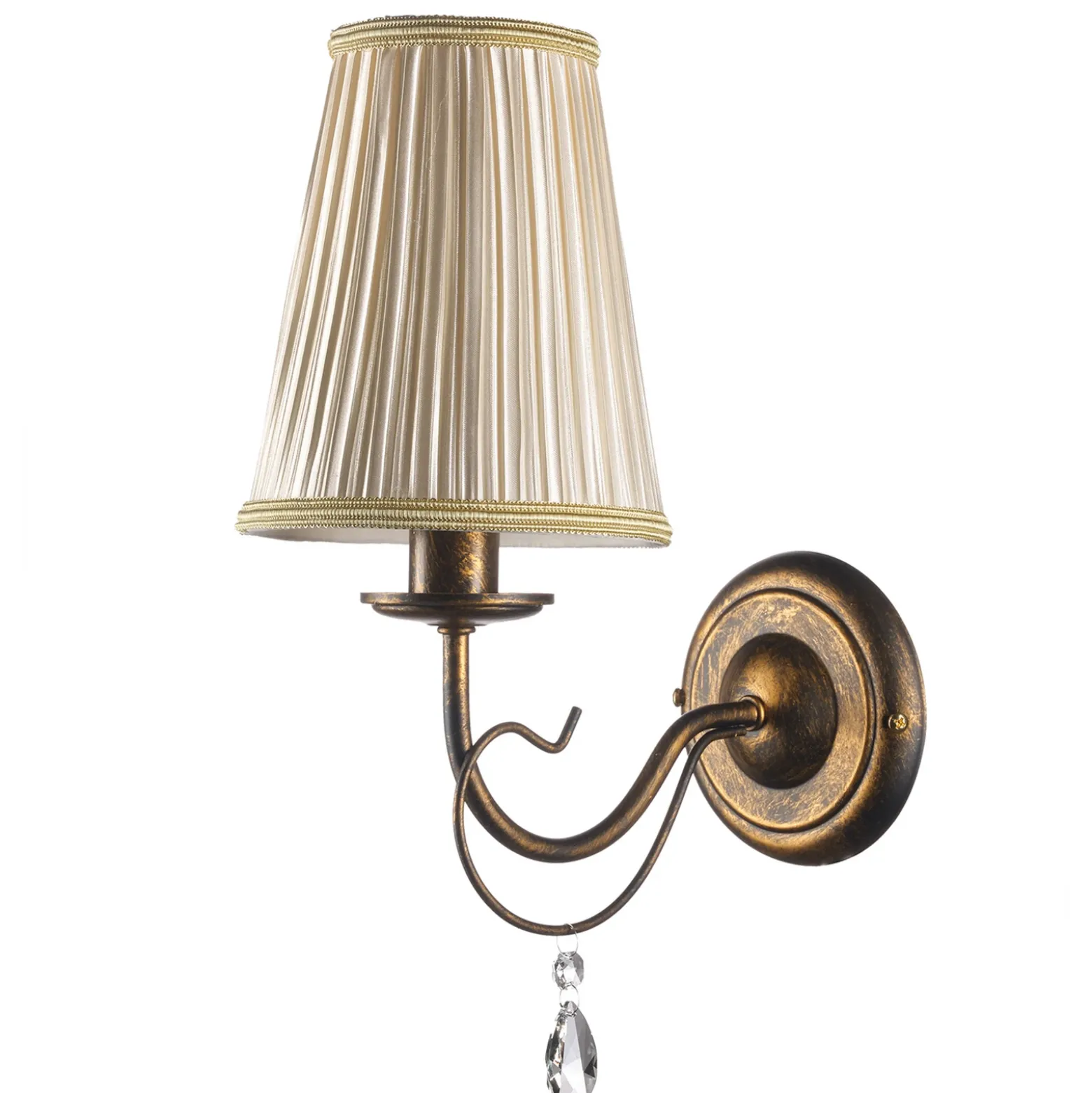 Aplique de pared Delia, color bronce, 1 luz, ancho 15 cm