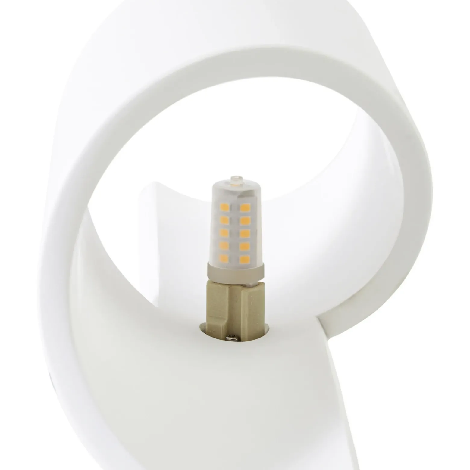 Aplique de pared Desirio de Lindby, blanco, 35 cm, G9, cerámica