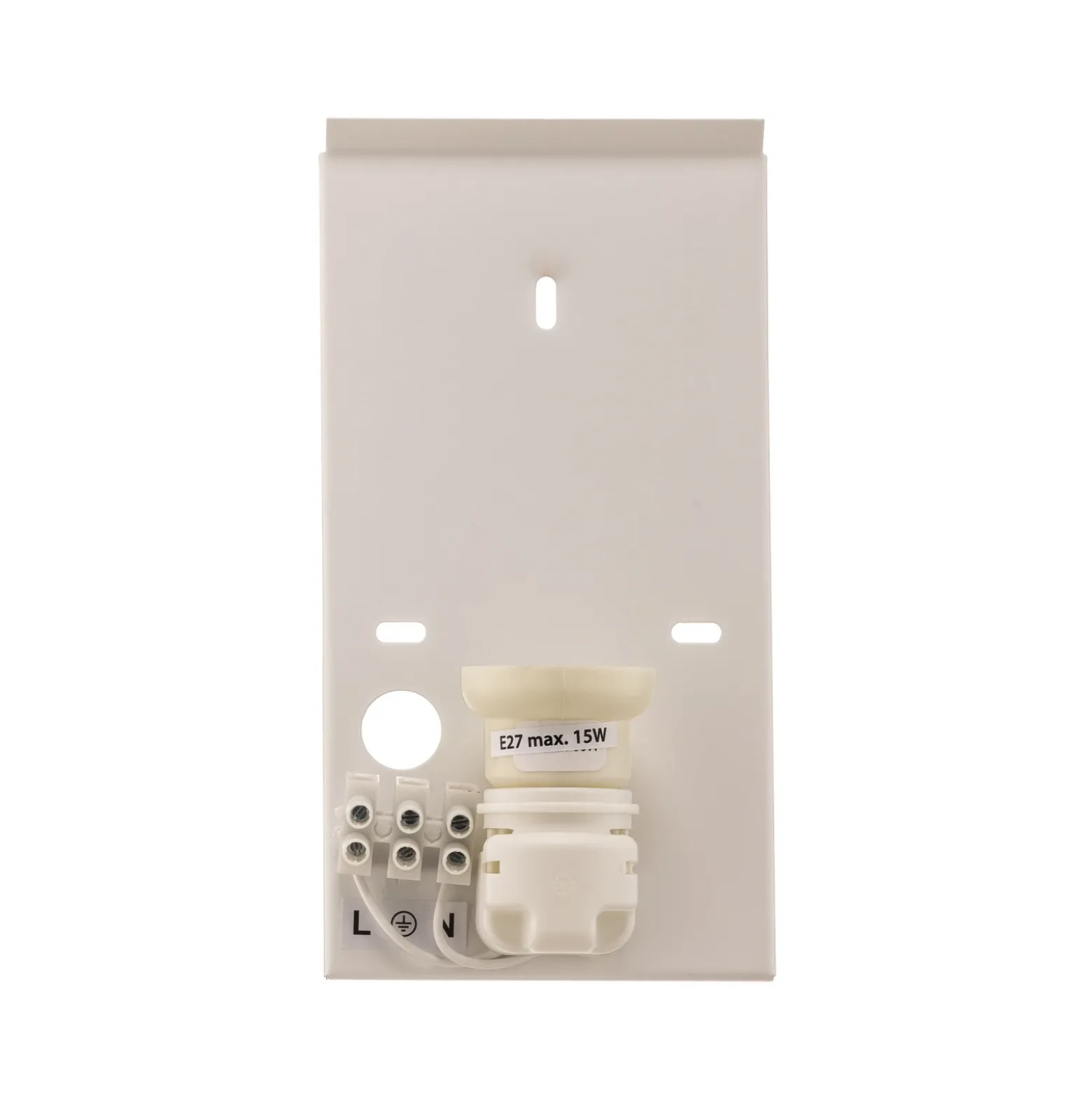 Aplique de pared de yute &black, marrón natural, semicircular