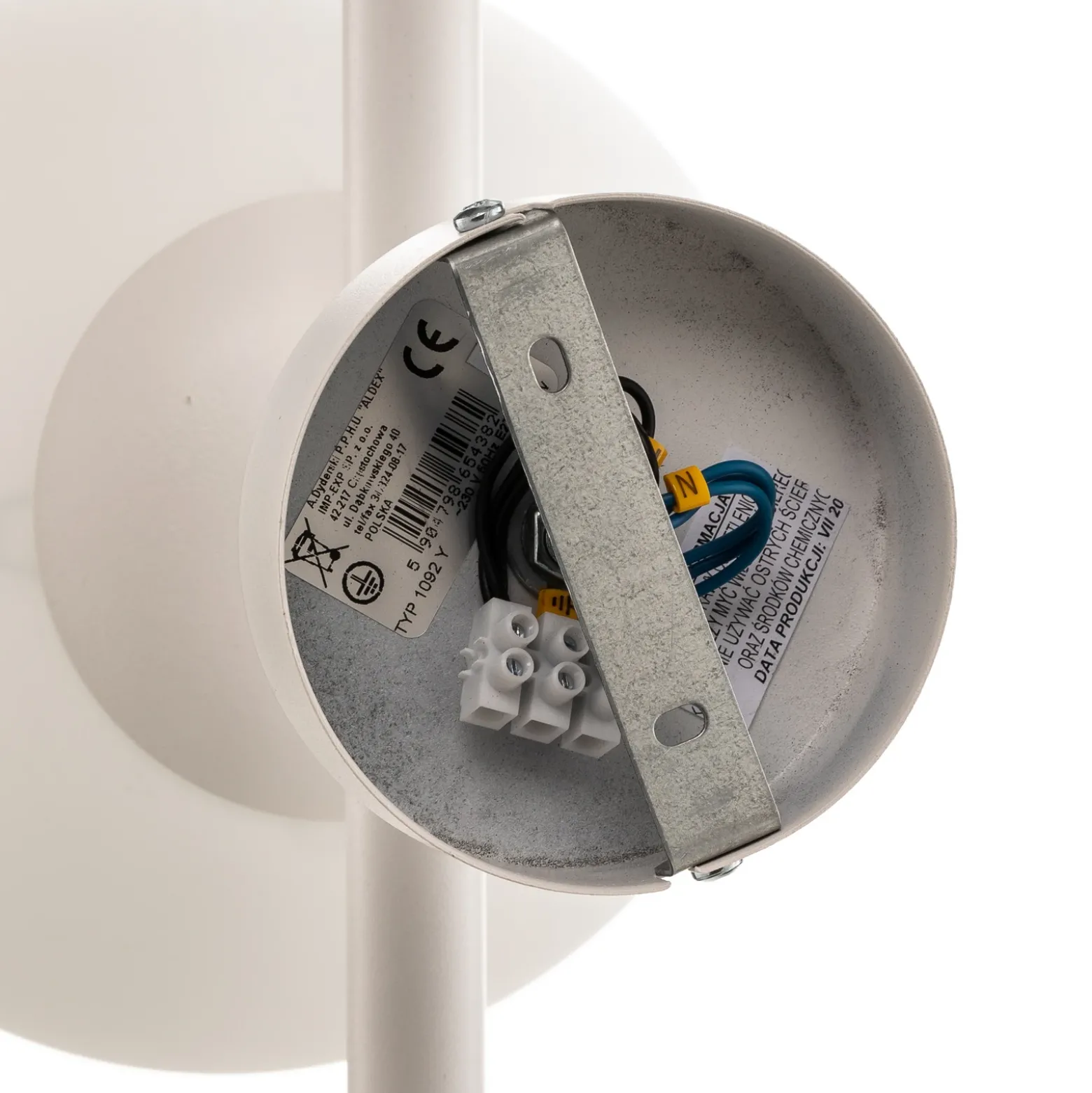 Aplique de pared Dione, 3 luces, blanco