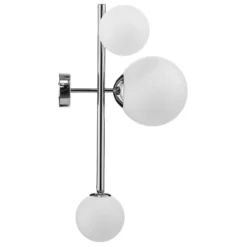 Aplique de pared Dione, 3 luces, cromado