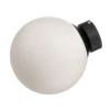 Aplique de pared Dione, soporte de pared negro