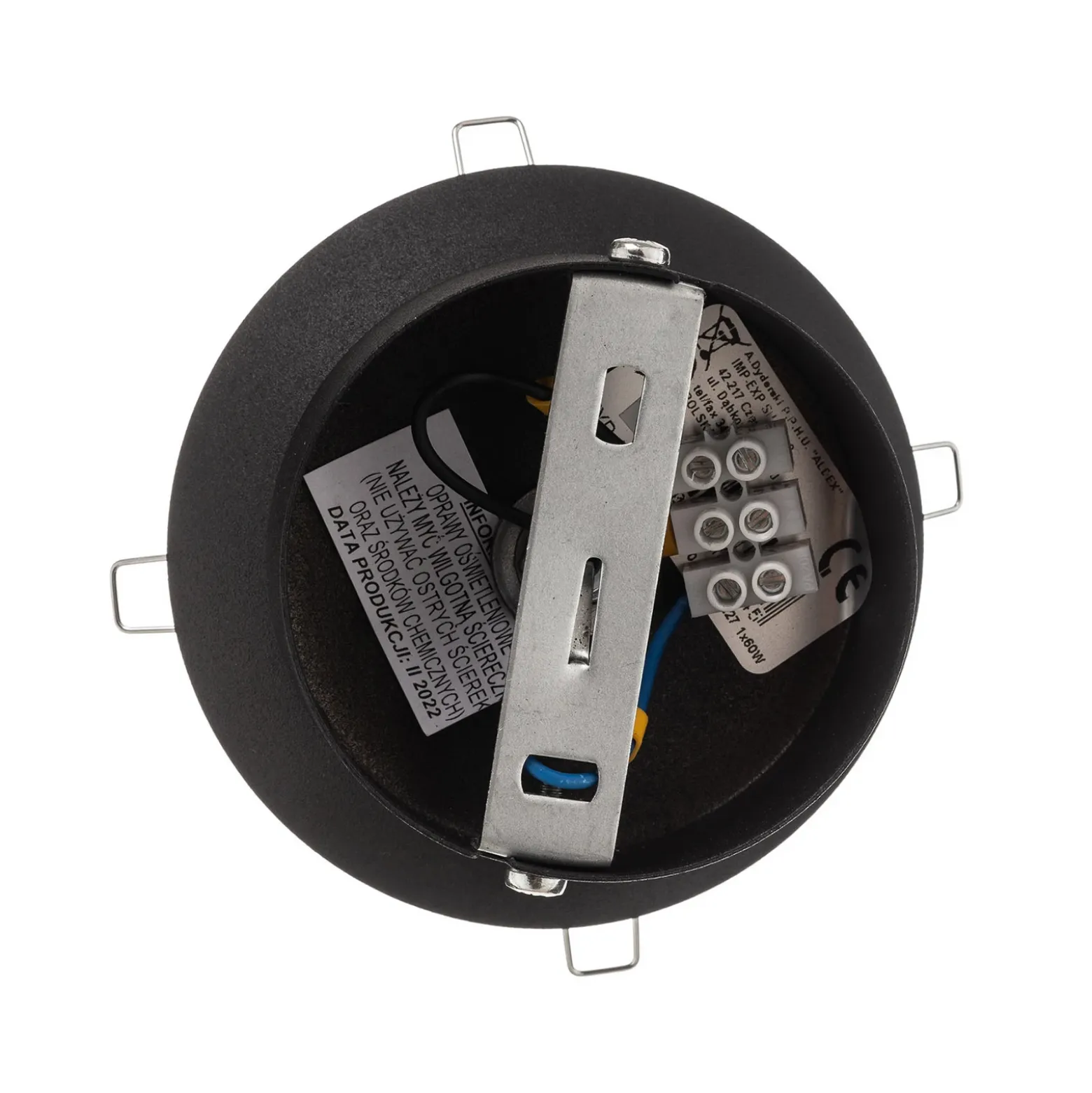 Aplique de pared Dione, soporte de pared negro