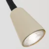 Aplique de pared Dotty, caqui, brazo flexible, atenuador, GU10